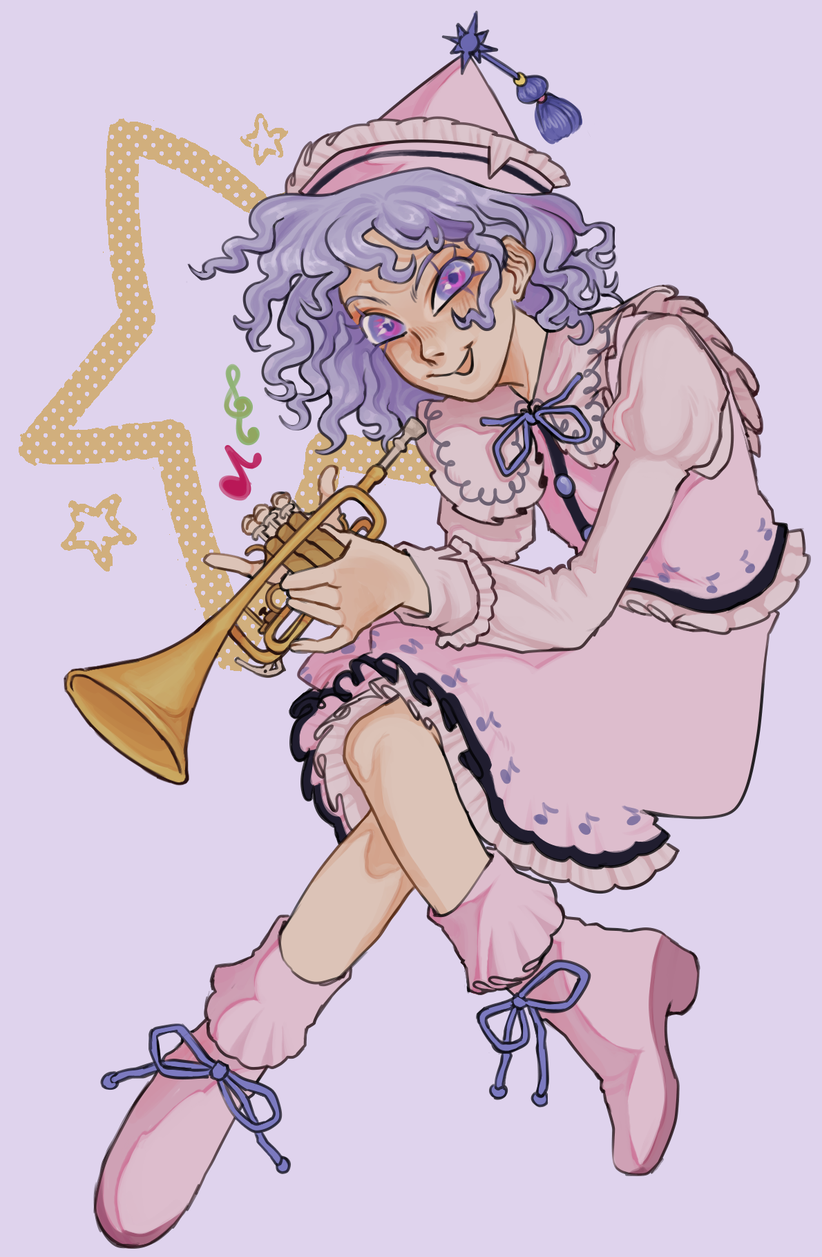 trumpet drawing pratice lol